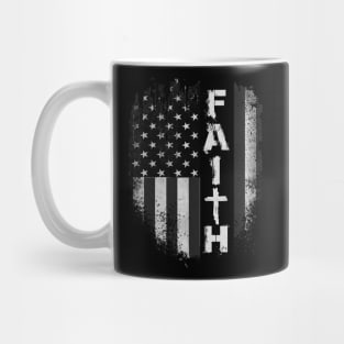 Jesus Faith American Flag 4th OF July Gift Mug